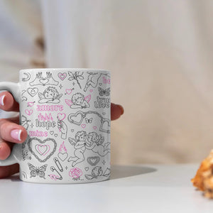 Luxoré Heavenly Love Sips Angel-Inspired Valentine Mugs for Couples