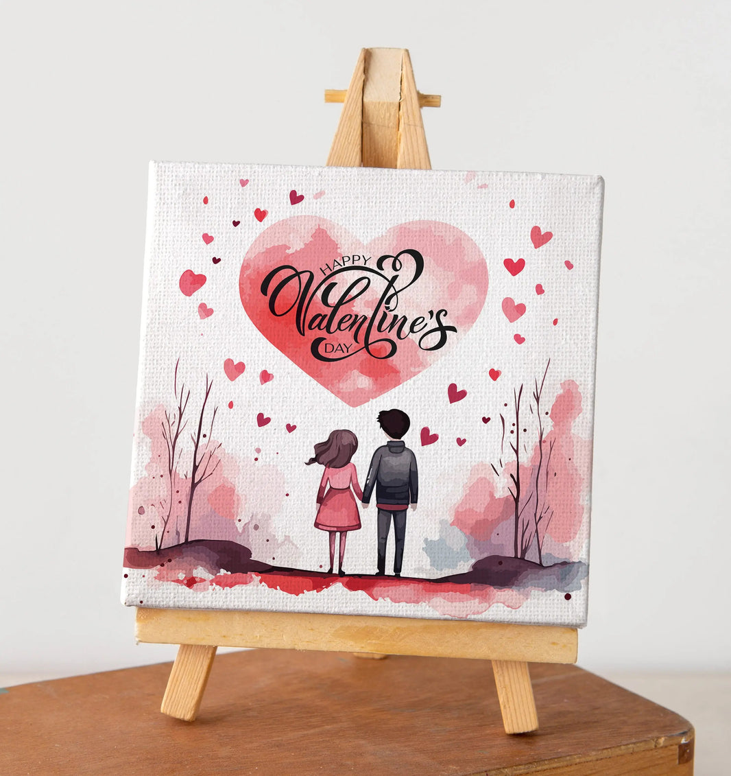 Couple Standing Holding Hands Valentine's Day Gift