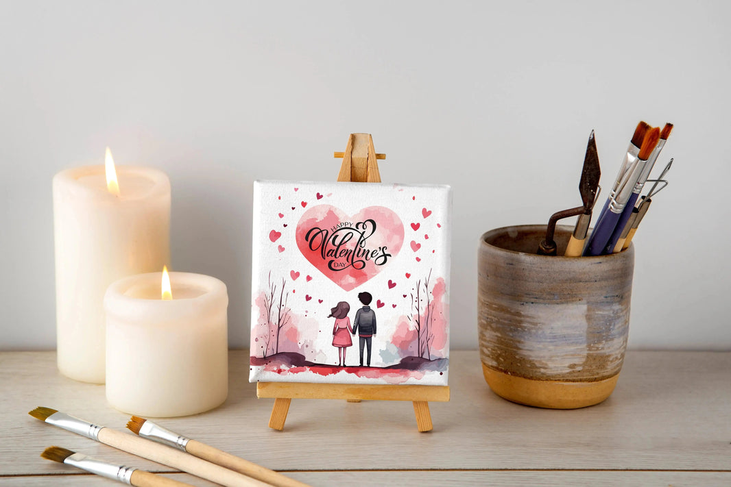 Couple Standing Holding Hands Valentine's Day Gift