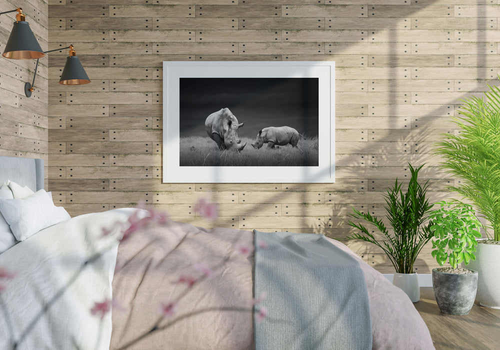 Luxoré Celebrating the Majesty of Rhinos in the Wild Digital Art