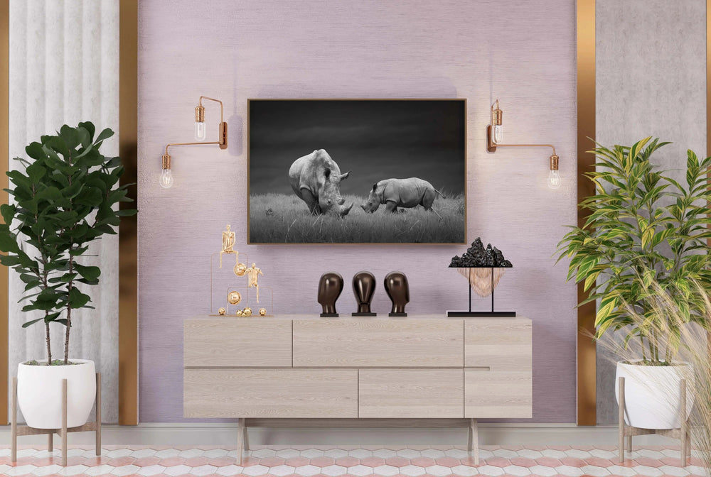 Luxoré Celebrating the Majesty of Rhinos in the Wild Digital Art