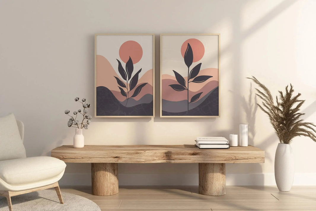 Bohemian Leaf Painting