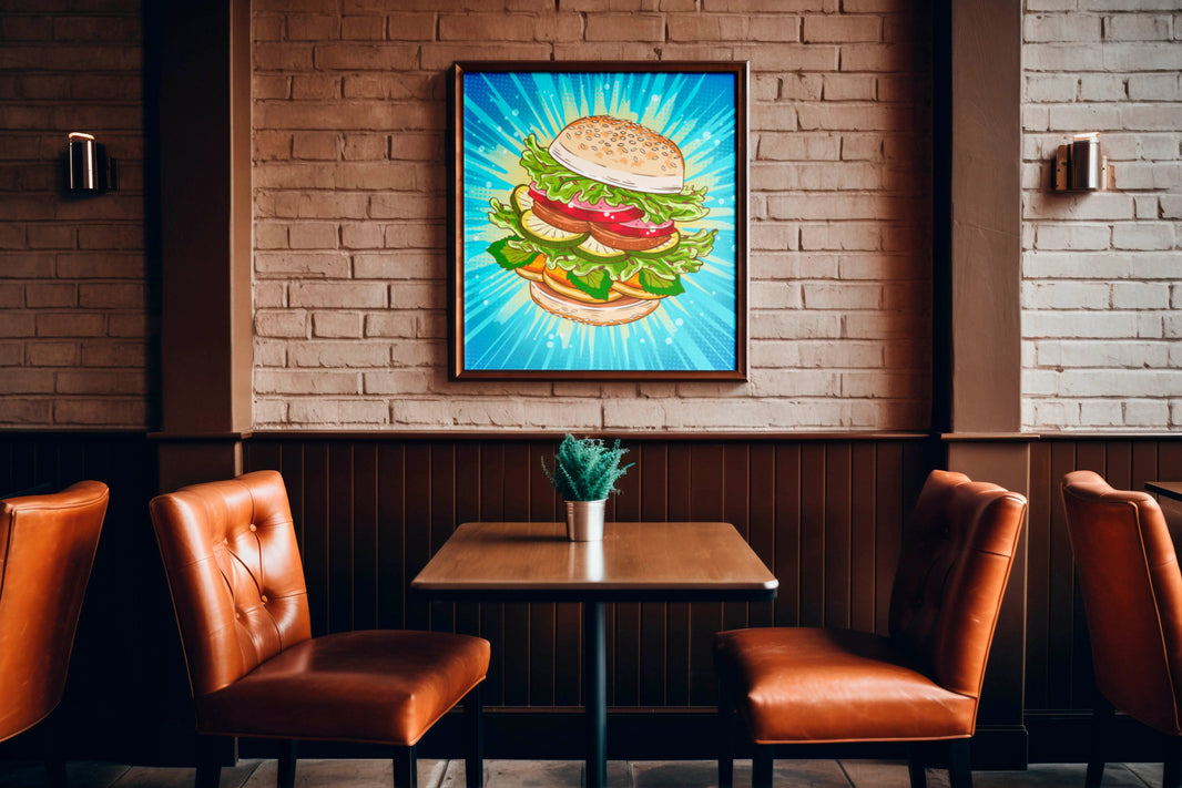 Burger Magic Digital Pop Art