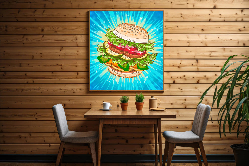 Luxoré Burger Magic Digital Pop Art