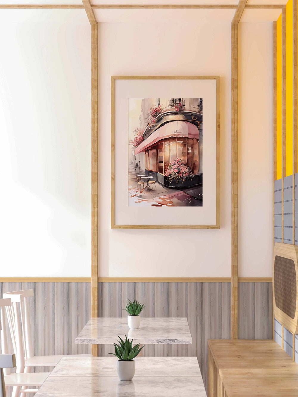 Luxoré Cozy Corner Cafe of a Watercolor Escape Digital Art