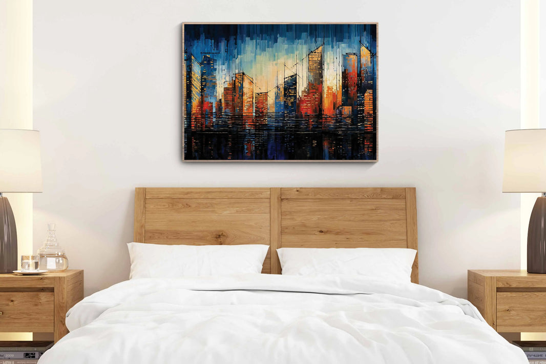Abstract Urban Melodies Art Canvas