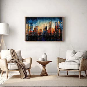 Abstract Urban Melodies Art Canvas