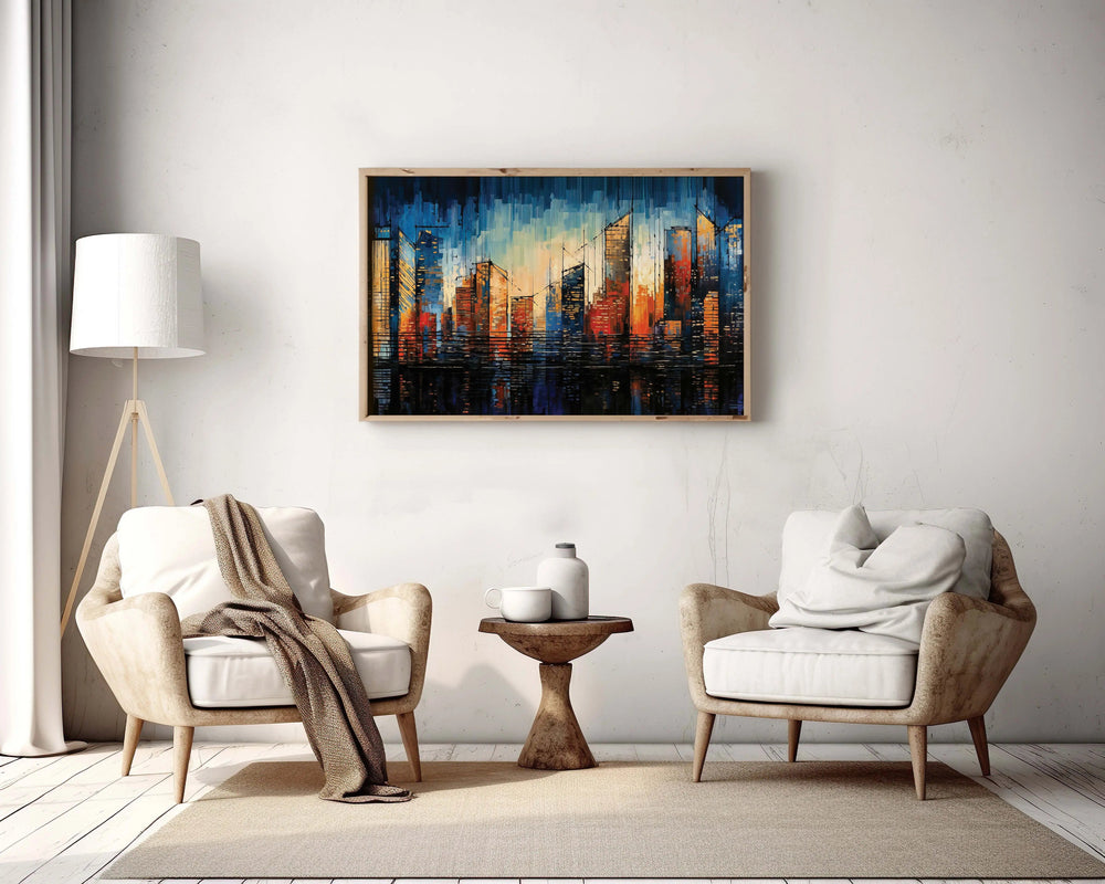 Abstract Urban Melodies Art Canvas