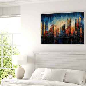 Abstract Urban Melodies Art Canvas