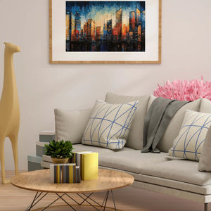 Abstract Urban Melodies Art Canvas