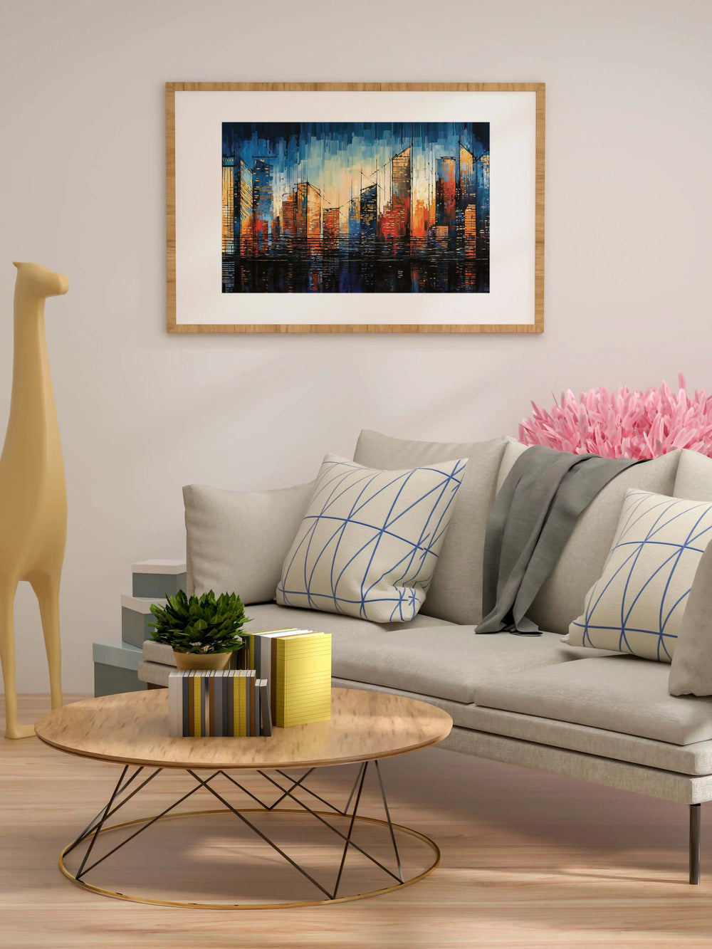 Abstract Urban Melodies Art Canvas