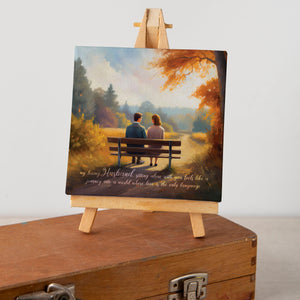 Luxoré Make Memories Canvas Gift with a Beautiful Message for Husband