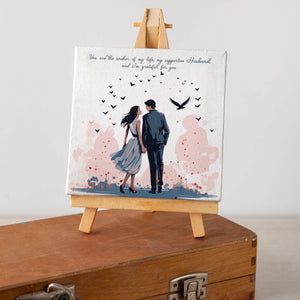 Luxoré Surprise Him Right - Canvas Special Gift with a Special Message for Husband