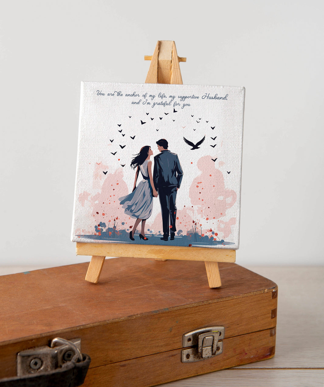 Surprise Him Right - Canvas Special Gift with a Special Message for Husband
