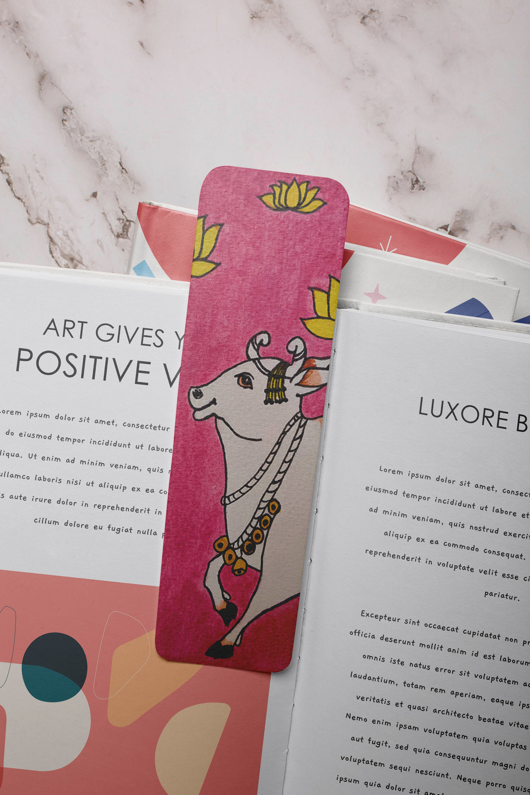 Pichwai Inspired Handmade bookmarks