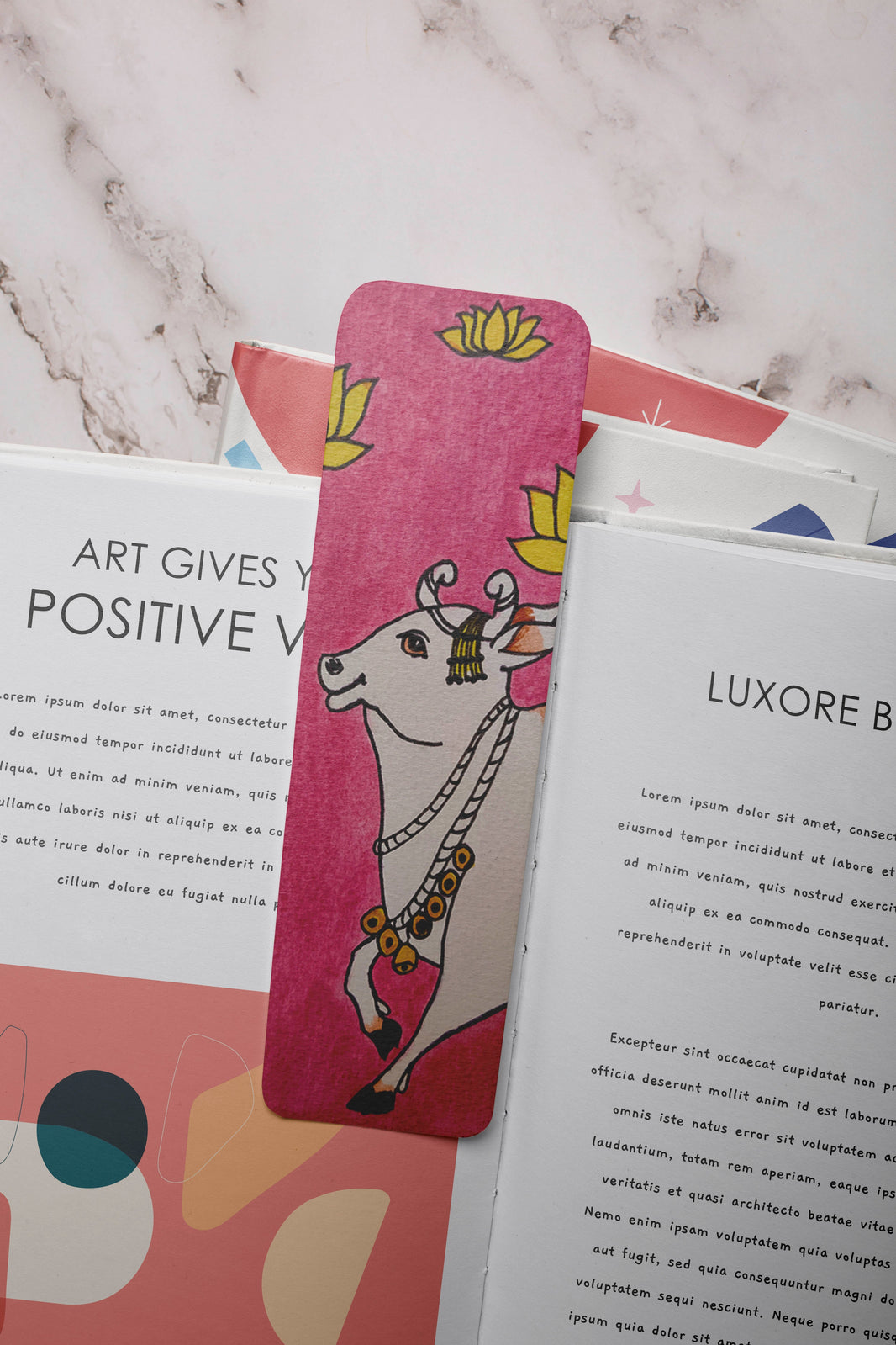 Luxoré Pichwai inspired Handmade Bookmarks Cultural Elegance