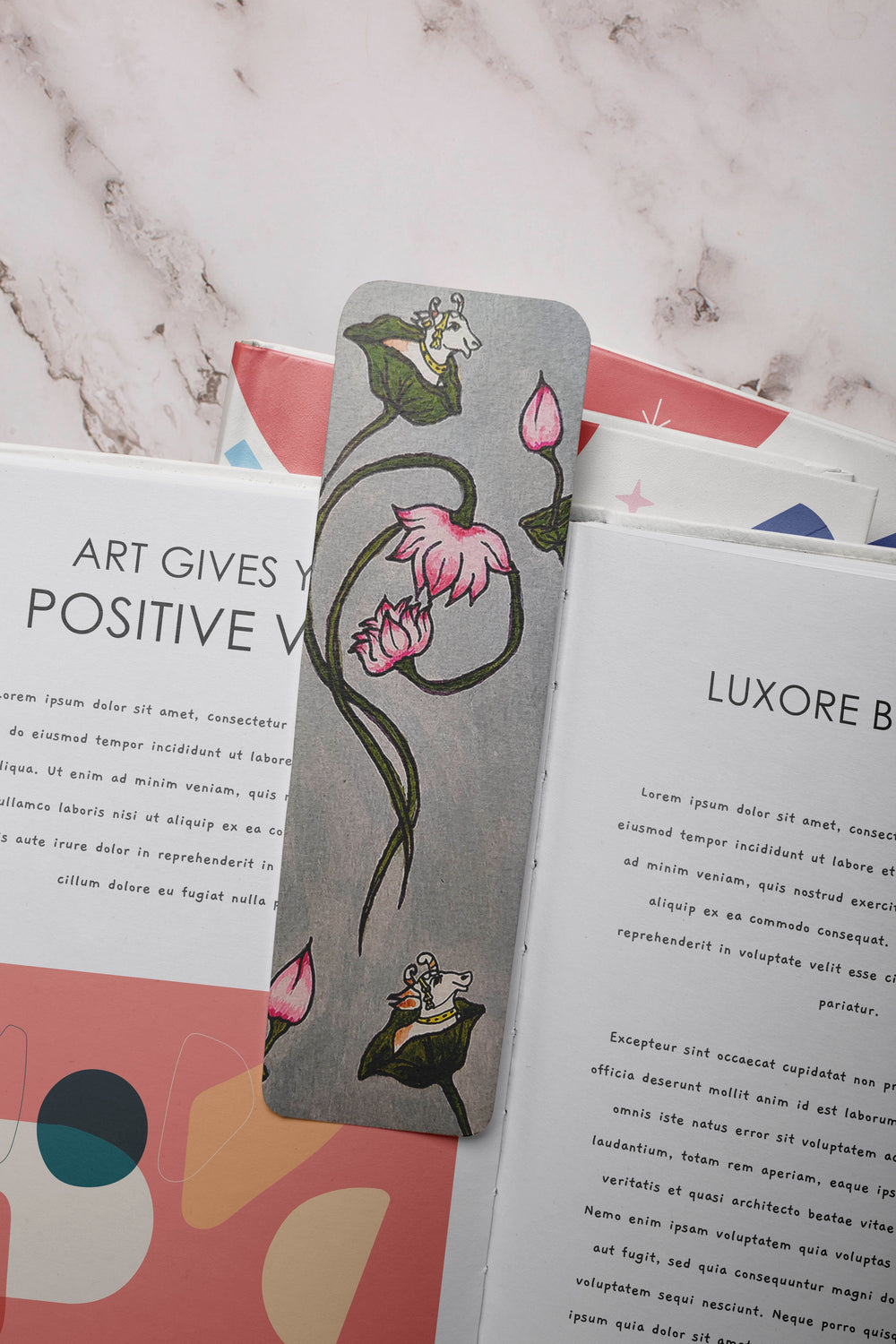 Luxoré Pichwai inspired Handmade Bookmarks Cultural Elegance