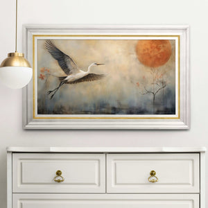 Luxoré Cranes in Morning Light Digital Artwork