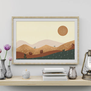 Sunrise Over Bohemian Peaks Digital Landscape Painting