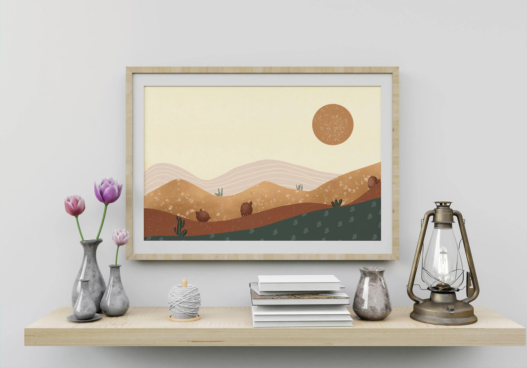 Sunrise Over Bohemian Peaks Digital Landscape Painting