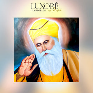 Luxoré Sikh Guru Gurunanak Ji Handmade Painting on Canvas