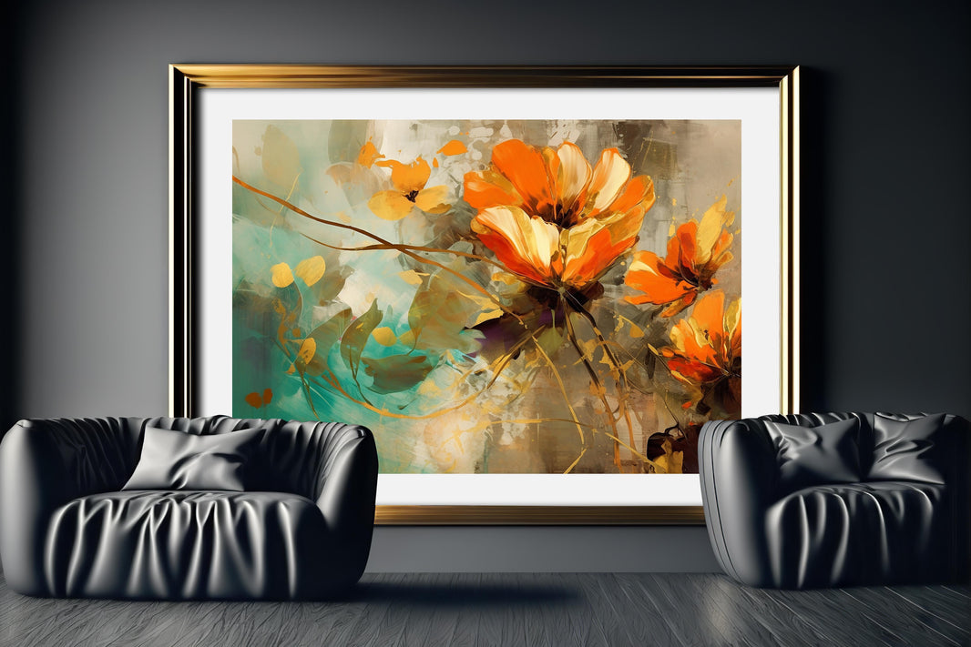 Luxoré Luxury Abstract Blossoms Watercolor Floral Art