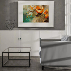 Luxoré Luxury Abstract Blossoms Watercolor Floral Art