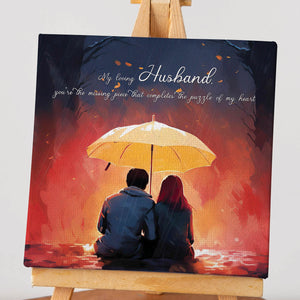 Luxoré Heartwarming Gesture Canvas Gift with Special Message for Husband