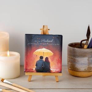 Luxoré Heartwarming Gesture Canvas Gift with Special Message for Husband