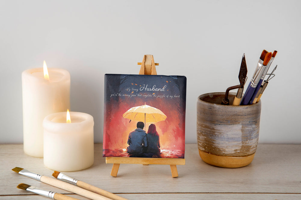 Luxoré Heartwarming Gesture Canvas Gift with Special Message for Husband