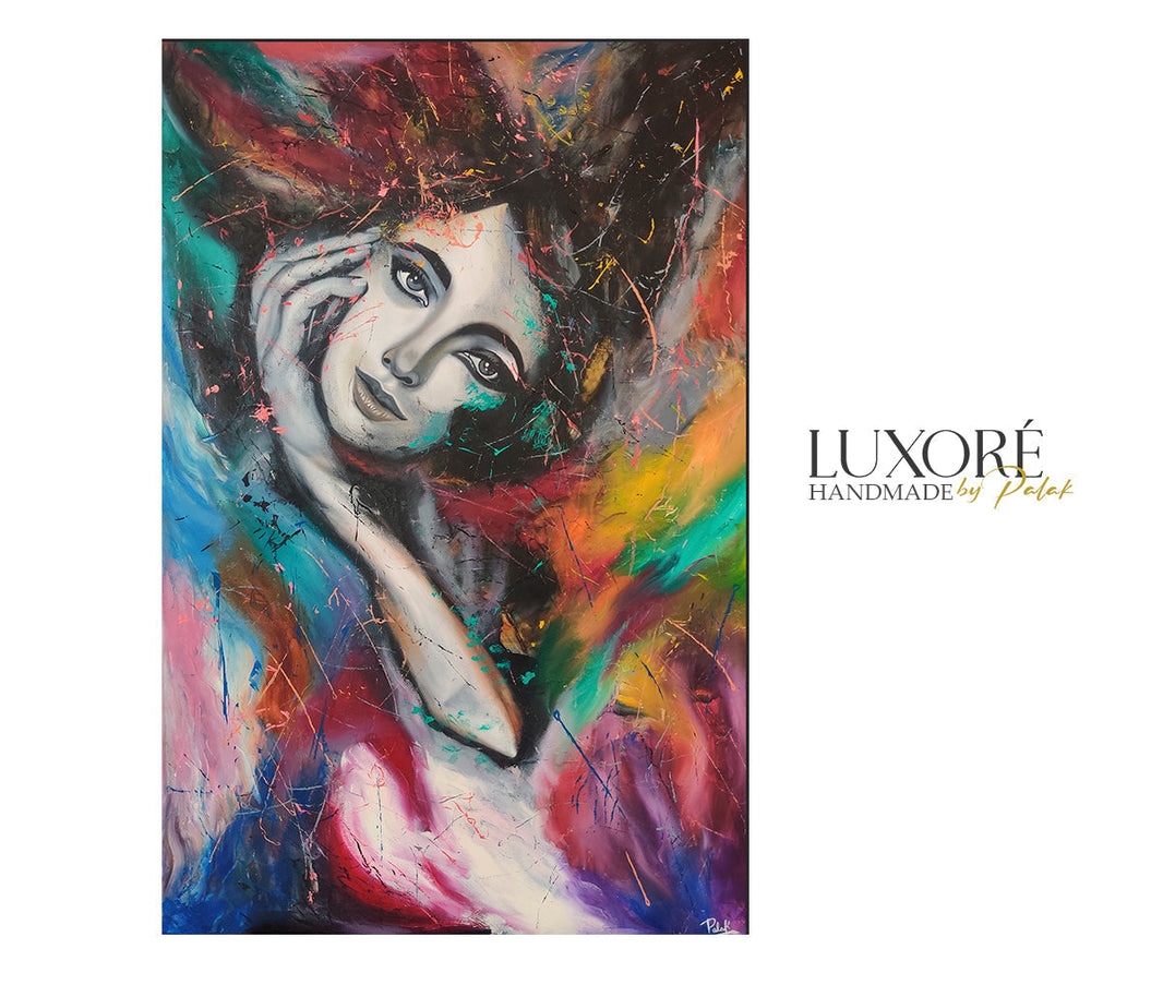 Luxoré Luxore's Original Dynamic Colors of Women Handmade Oil Painting