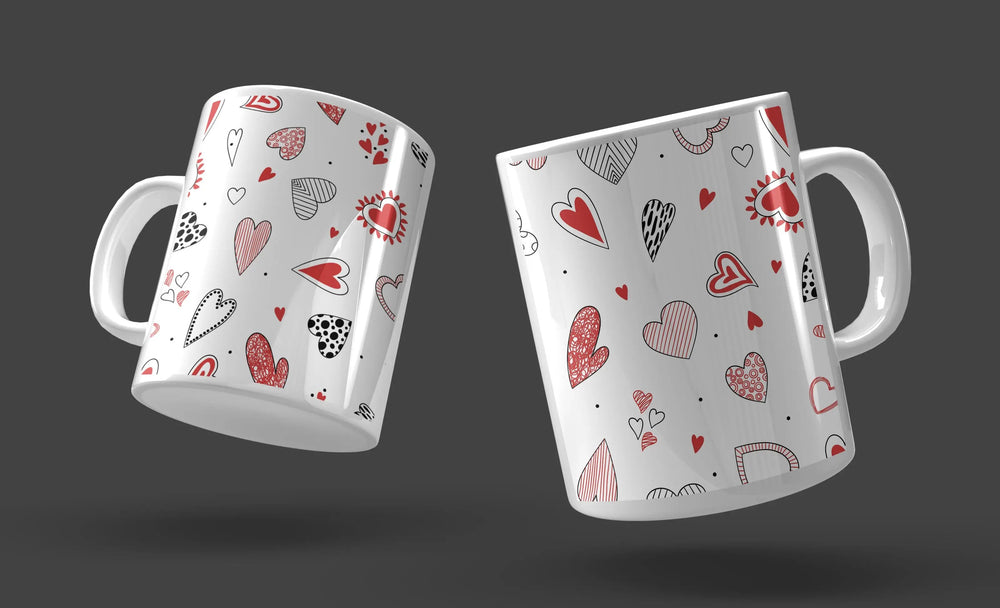 Luxoré Premium Heart Shades Love Mugs Collection