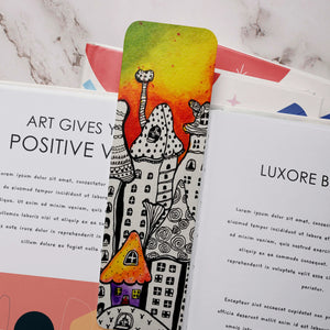 Luxoré Colorful Fantasy Enchanted Town Handmade Bookmarks Set of 3