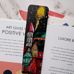 Luxoré Colorful Fantasy Enchanted Town Handmade Bookmarks Set of 3