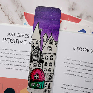 Luxoré Colorful Fantasy Enchanted Town Handmade Bookmarks Set of 3