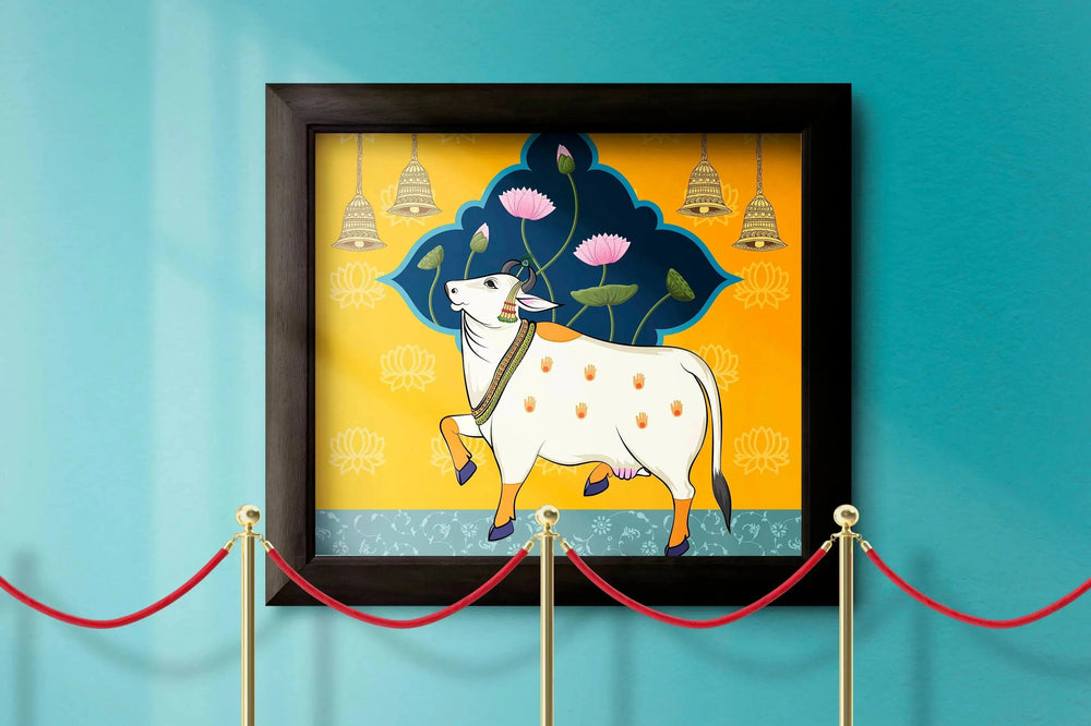 Luxoré Cow Themed Motif Indian Pichwai Art