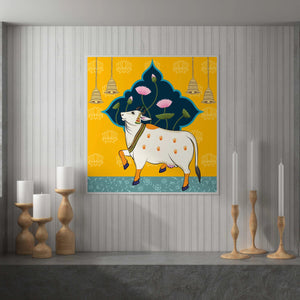 Luxoré Cow Themed Motif Indian Pichwai Art