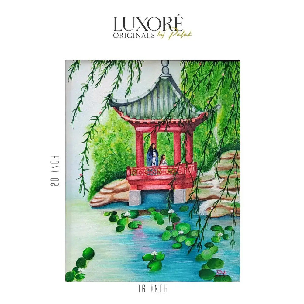 Luxoré Discover Serenity: Japanese Zen Garden Painting - Tranquil Art for Home & Office