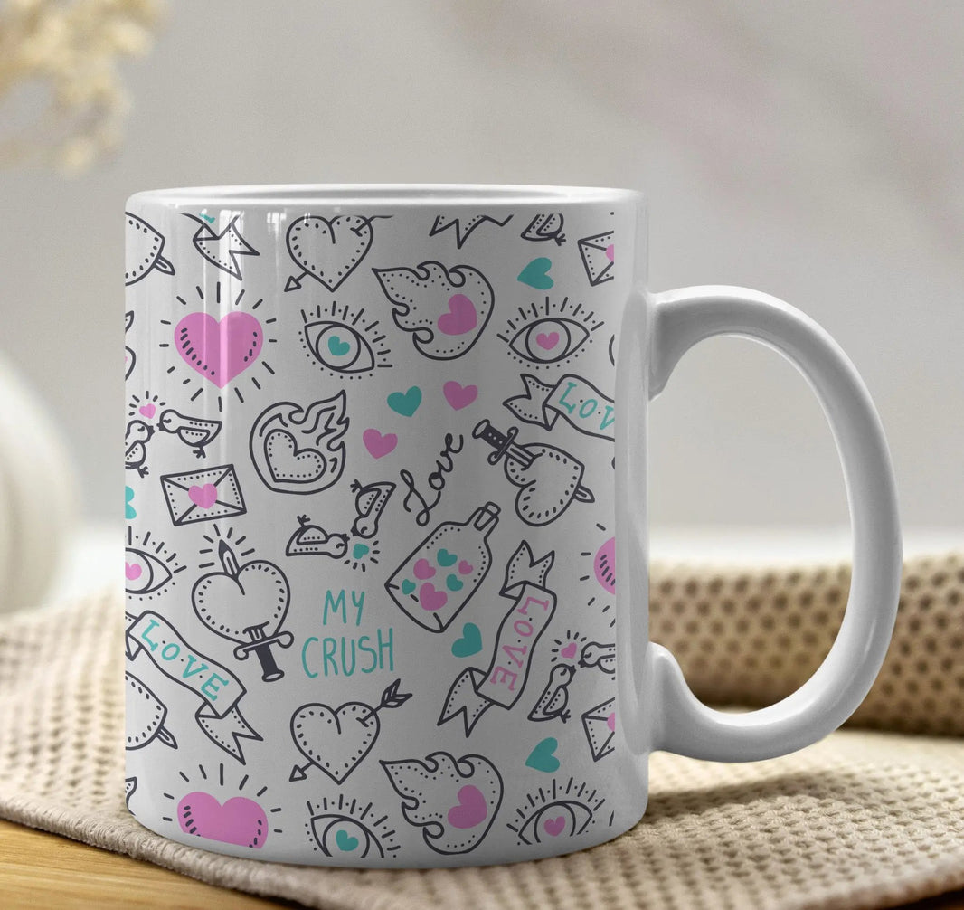 Luxoré My Crush Connection - Cozy Couple Mugs for Lovebirds