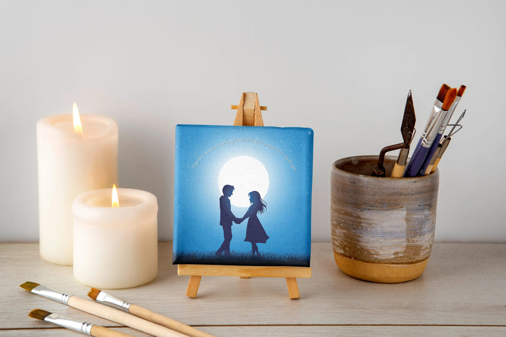 Luxoré Blue Moon Romance Canvas Gift for Husband