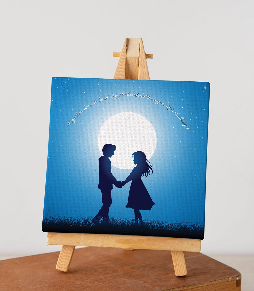 Luxoré Blue Moon Romance Canvas Gift for Husband