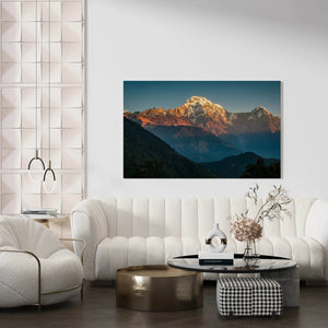 Mountain Gaze Scene Digital Art Painting by Luxoré