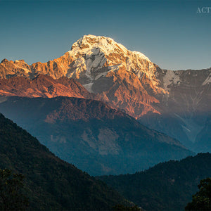 Mountain Gaze Scene Digital Art Painting by Luxoré