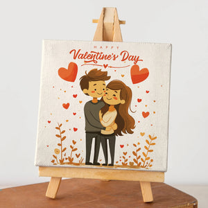 Luxoré Heartwarming Gesture: Couple's Valentine's Canvas Gift