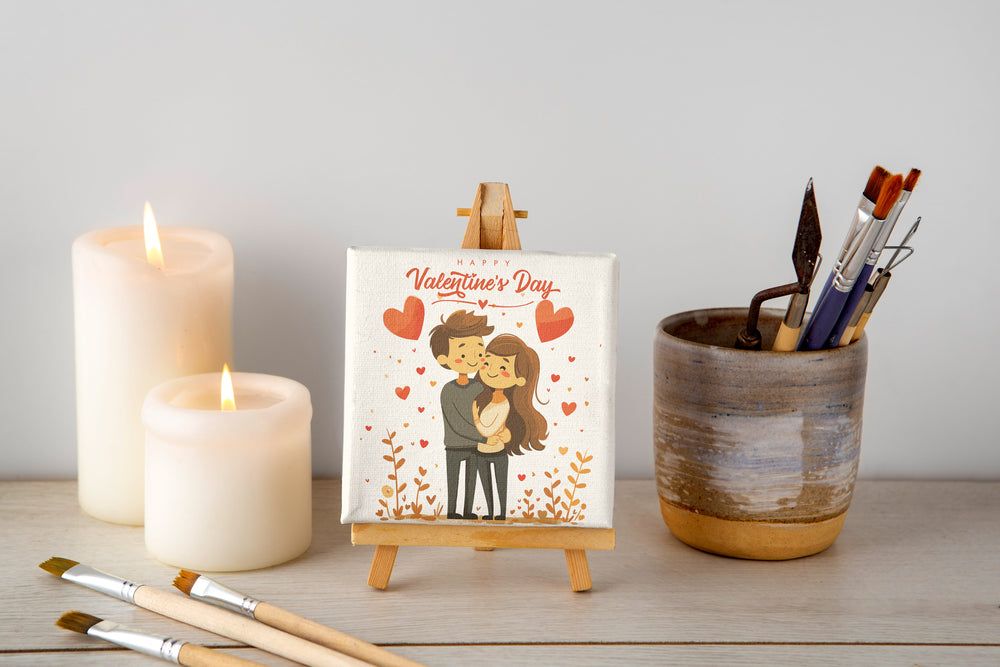 Luxoré Heartwarming Gesture: Couple's Valentine's Canvas Gift