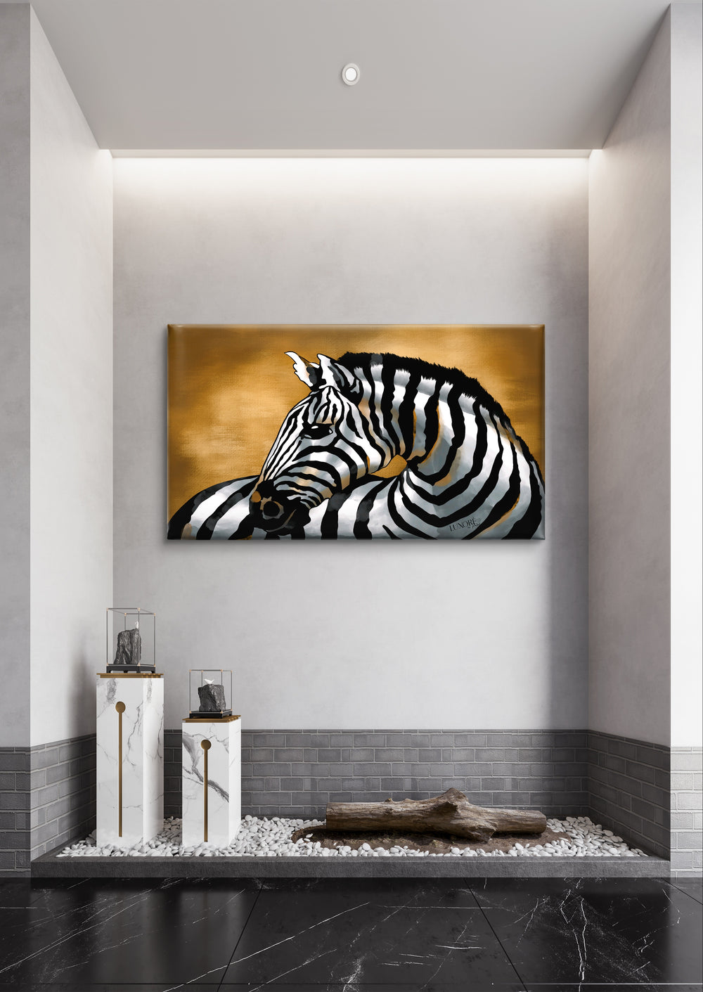 Zebra Wall Painting 