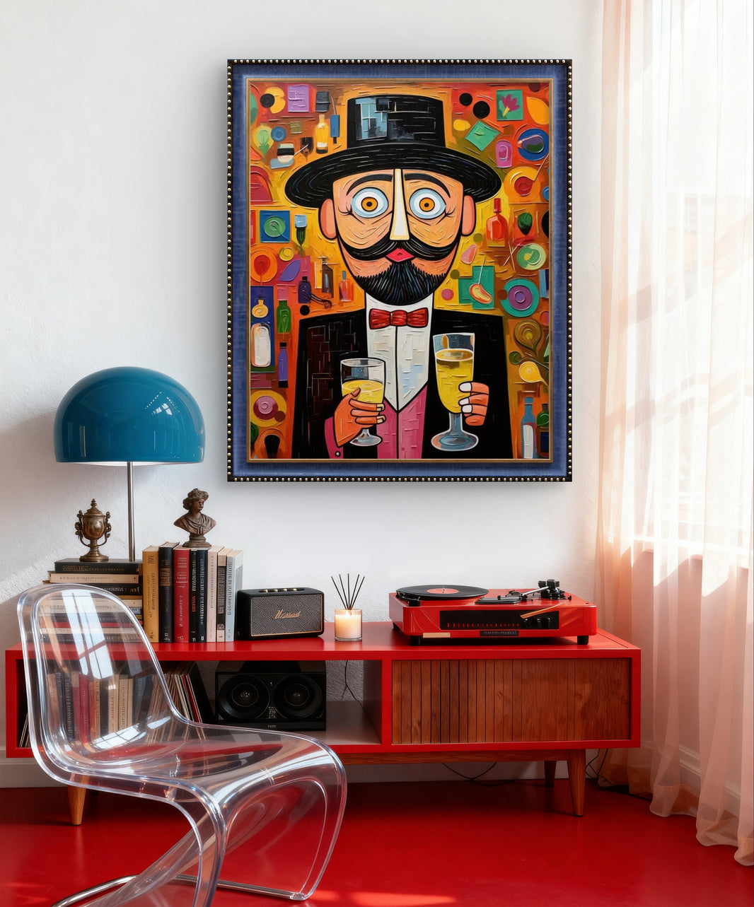 Top Hat Cheers Pop Art