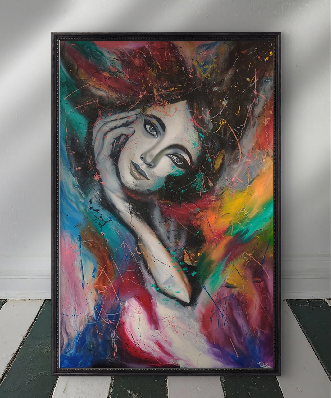 Luxore's Original "Dynamic Colors of Women" Handmade Oil Painting