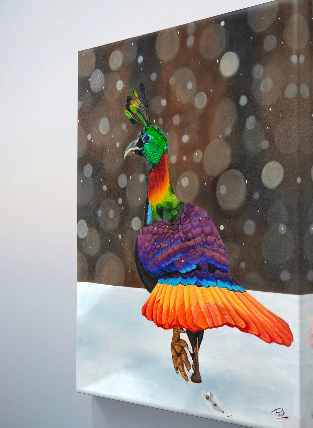 Himalayan Bird Monal Handmade Painting