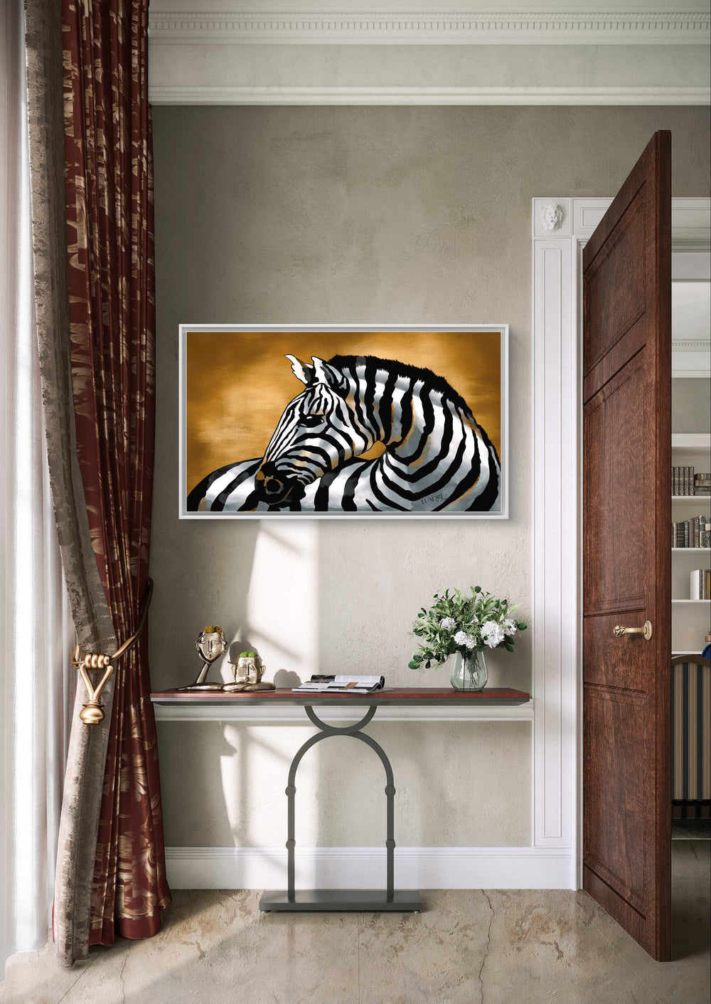 Zebra Wall Painting